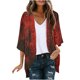 thumbnail image 2 of Cárdigan de mujer Cárdigan de Halloween Chaqueta estampada de moda Chaqueta estampada de verano de manga larga Chaqueta cárdigan Chaqueta Cárdigan de gasa para mujer, 2 of 5