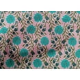 thumbnail image 4 of oneOone Cotton Poplin Fabric Leaves & Floral Block Decor Fabric Printed BTY 56 Inch Wide, 4 of 5