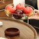 thumbnail image 3 of Frutero de cristal con base de madera, ideal for servir en la mesa del comedor o la sala de estar., 3 of 8