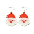 thumbnail image 3 of Wovilon Christmas Decorations Clearance New Christmas Earrings Santa Claus Sparkling Pendant Earrings Funny Silvered Plated Earrings Christmas Gift, 3 of 7