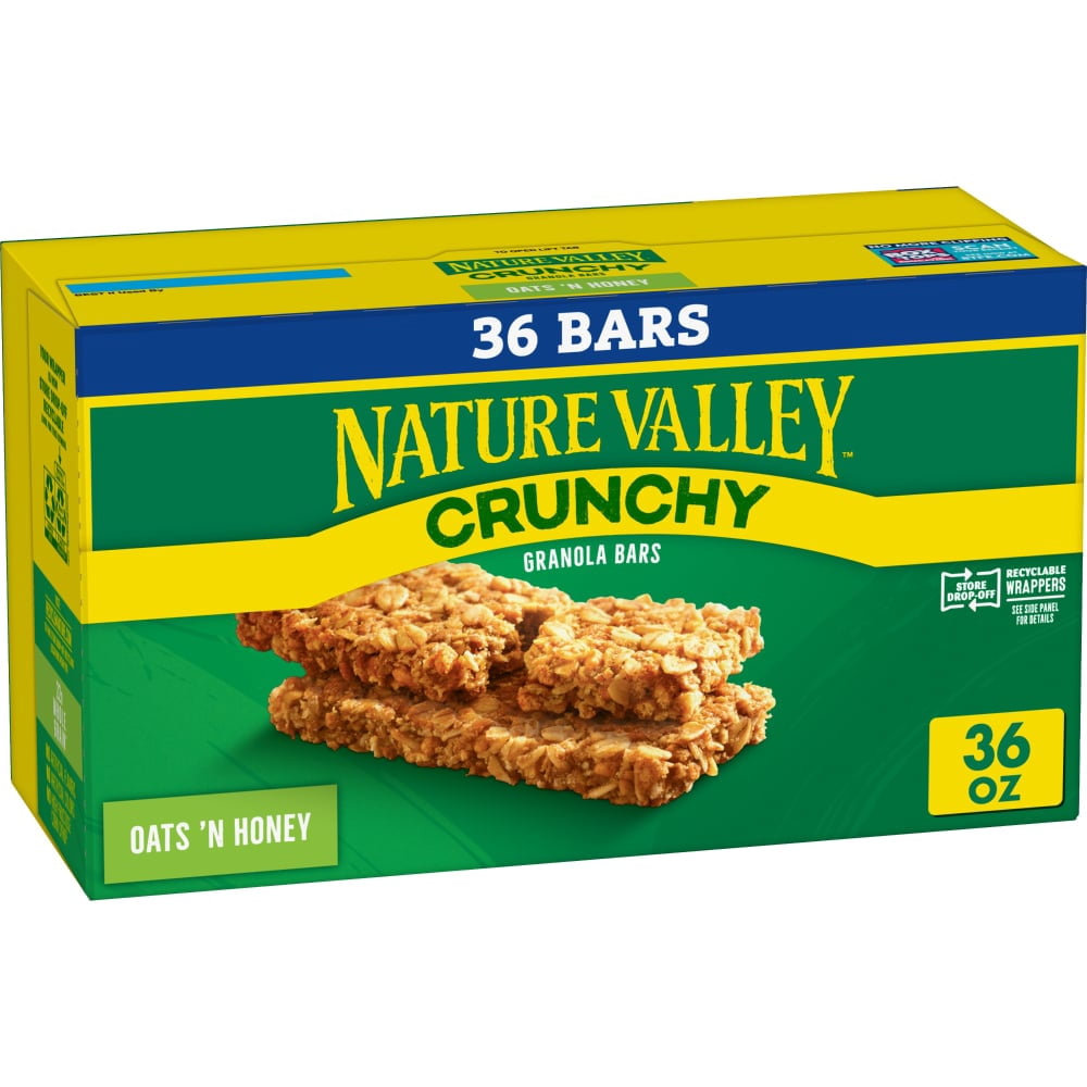 Nature Valley Oats & Honey Crunchy Granola bars 18 ct - 3 Pack