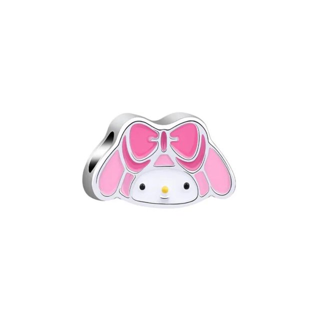 Sanrio-abalorio de plata 925 compatible con pulsera Pandora, Hello Kitty Kuromi Cinnamon, joyería hecha a mano, accesorios de cuentas DIY para mujer