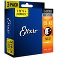thumbnail image 2 of Elixir Guitar Strings 3 Packs  Nanoweb  Electric Super Light (Lite) 09-42, 2 of 7