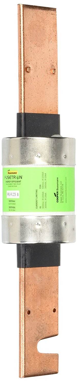 BUSSMANN FRS-R-225 225 Amp Fusetron Dual Element Time-Delay Current  Limiting Class Rk5 Fuse 600V (Pack of 1)