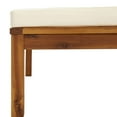 thumbnail image 6 of vidaXL 12 Piece Patio Lounge Set with Cream Cushion Solid Acacia Wood, 6 of 11