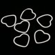thumbnail image 4 of 20 Piezas De Aleación De Corazón Forma Resultados Encantos Para La Joyería Haciendo Artesanía Blanco K Sunnimix Joyería encontrar, 4 of 8
