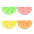 thumbnail image 3 of CIMAXIC Party 16 Pcs Serviettes en Papier Jetables Dorées Fruit Citron pour Cocktail Vaisselle de Fête Maison Bar BBQ Vaisselle de Service (Assorti 4 Couleurs),6.5"X3.35"X0.01 Pouces, 3 of 4