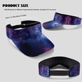 thumbnail image 7 of Garronmavis Galaxy Women's Golf Shirt and Sun Visor Hat Set Moisture Wicking 3/4 Sleeve Golf Shirts Adjustable Fashion Baseball Golf Cap Suitable for Tennis Enthusiasts Quick Dry, 7 of 7