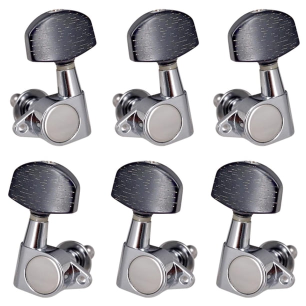 Clavijas de afinación de guitarra, afinador de cuerdas, cabezales de máquina para folk eléctrico, 6 uds.