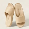 thumbnail image 2 of Dakaela Shower Shoes for Men Women with Arch Support Non Slip Quick Drying Slides Lightweight College Dorm Bathroom Sandals Khaki Size 5.5, 2 of 5