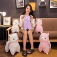thumbnail image 2 of Cartoon Alpaca Plush Toys 19.7'' Soft Soothing Llama Stuffed Animal Doll Prety Home Decor Cute Gift, 2 of 13