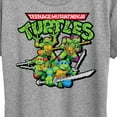 thumbnail image 3 of Teenage Mutant Ninja Turtles - Gaming Group And Logo - Women's Short Sleeve Graphic T-Shirt, 3 of 5