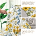 thumbnail image 5 of Yayeee 4 Pack Dining Chair Covers Stretch Parson Chairs Slipcovers Seat Protector, Yellow Floral, 5 of 6