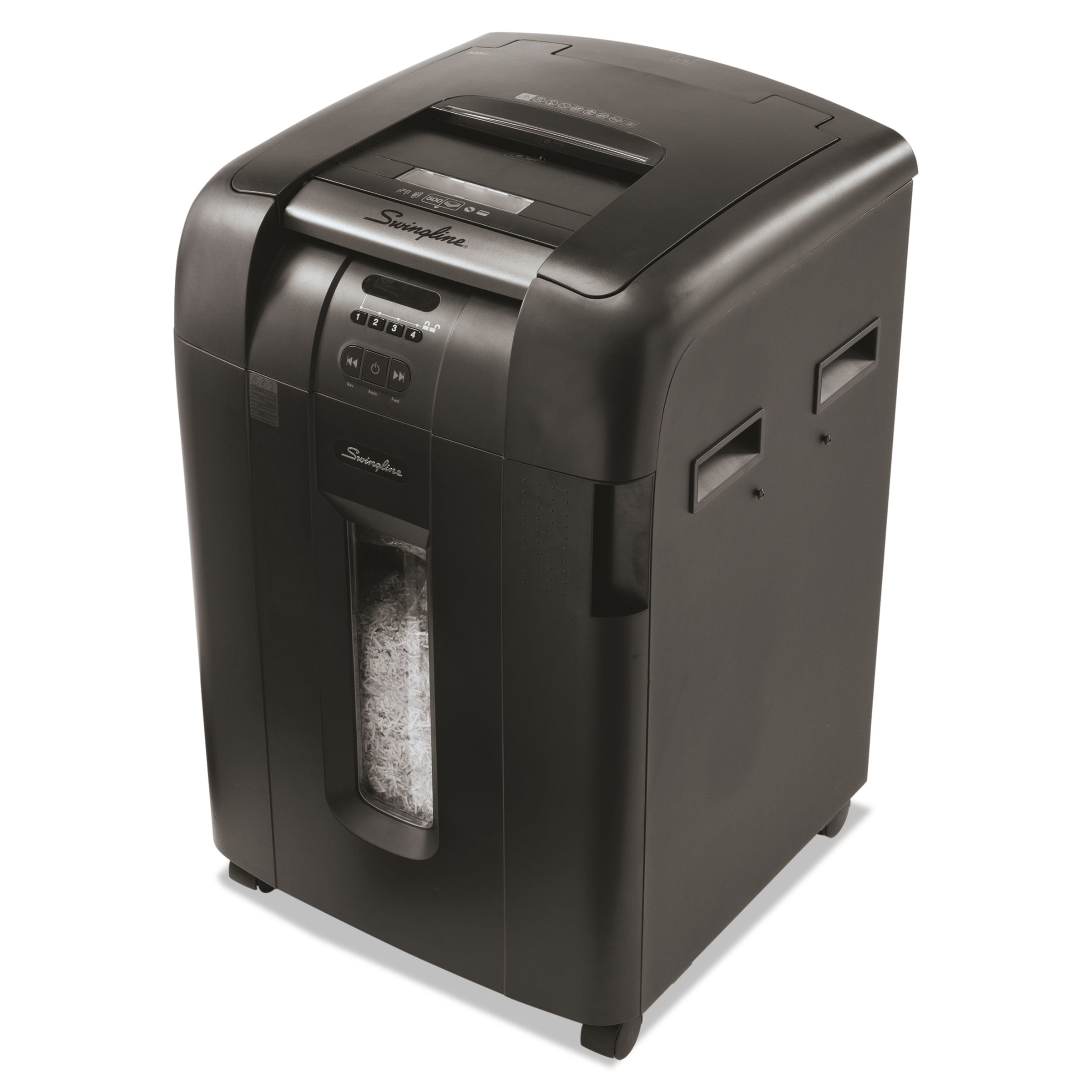 Swingline Stack-and-Shred 600M Auto Feed Micro-Cut Shredder, 600 Sheets