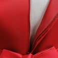 thumbnail image 4 of Vestidoo Formal Vestido de cintura alta con cuello redondo y elegante vestido de princesa con vuelo para niñas Kuymtek Rojo 6-7- años para Niña, 4 of 9