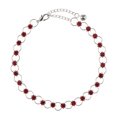 thumbnail image 2 of Tobillera de Cristal Plateado Multicolor Bohemio 26.5 cm Zulema para Mujer, 2 of 8