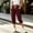Wine, variant on Women's Jogger Pants Side Pockets Baeitkot Women's Fashion Casual Solid Color Loose Elastic Waist Cropped Jogger Pants Side Pockets Army Green S