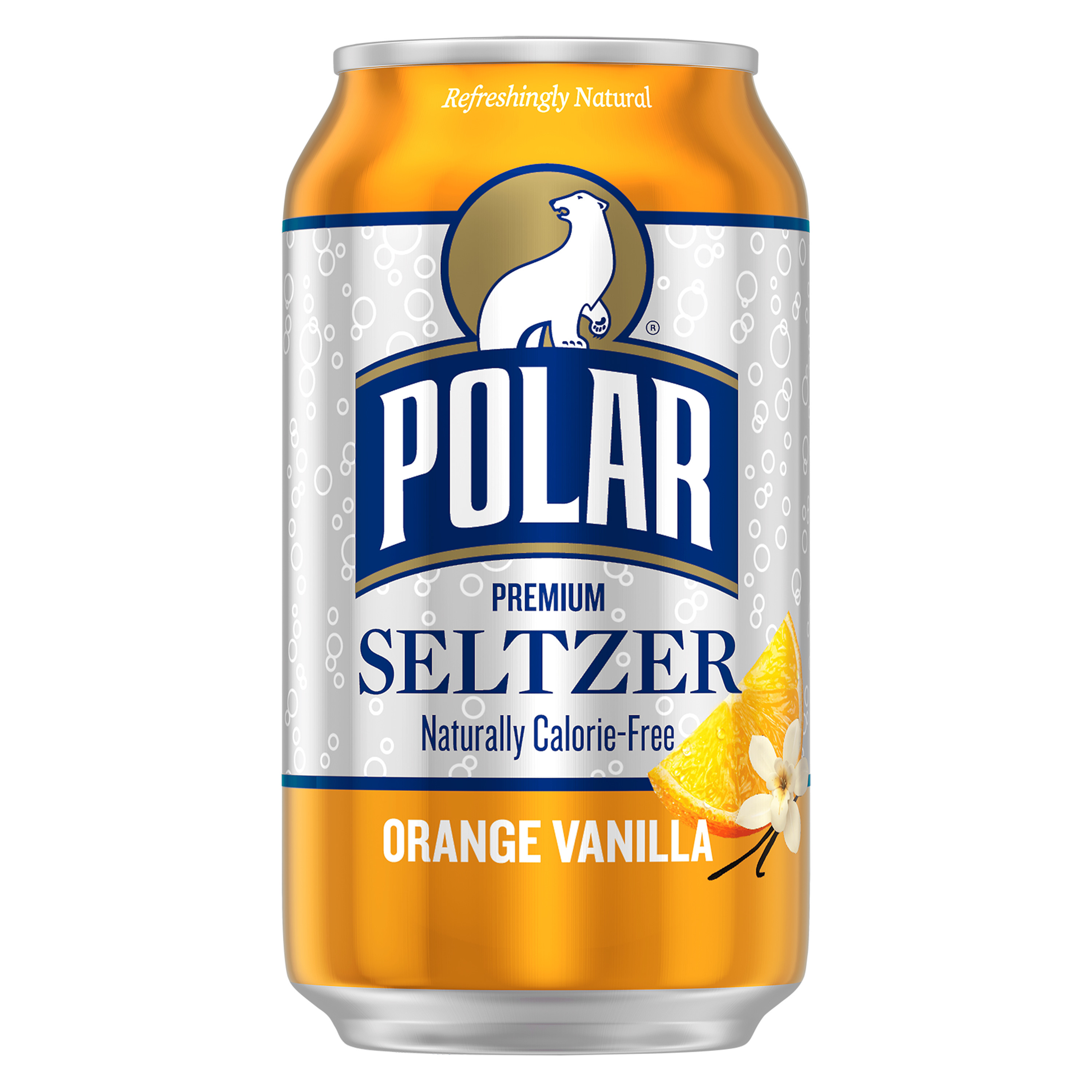 Polar Orange Vanilla Sparkling Seltzer Water, 12 fl oz, 8 pack cans - image 3 of 7