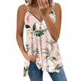 thumbnail image 1 of Gibobby Camiseta de manga corta con cremallera de algodón de imitación estampada para mujeres europeas y de verano, Top informal con cuello en V(Rosa,G), 1 of 4