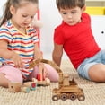 thumbnail image 4 of Wooden Excavator Toy For Kids Small Digger Vehicle Plaything Construction Play Toy Miniature Engineering Vehicle Model Small Excavator Toy, 4 of 9
