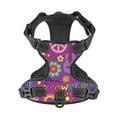 thumbnail image 4 of Picia Peace Love and Dove Flower Power No-Pull Dog Harness Reflective Front Clip Vest with Handle,Step-in Air Dog Harness,Adjustable 2 Metal Rings 4 Buckles,Easy to Put on & Take Off Small, 4 of 9