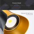 thumbnail image 3 of Modern LED Wall Light Sconces IP65 Waterproof Outside Wall Lighting Indoor Outdoor Up Down Metal Wal, 3 of 5