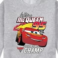 thumbnail image 3 of Disney's Cars - Lightning McQueen Seven Time Champ - Men's Crew Neck Fleece Pullover, 3 of 5