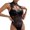 Black-22, variant on REALiKUN Women Teddy Lingerie Sexy Snap Crotch Lace Bodysuit Halter One Piece Lingerie Top with Underwire Push Up Bra