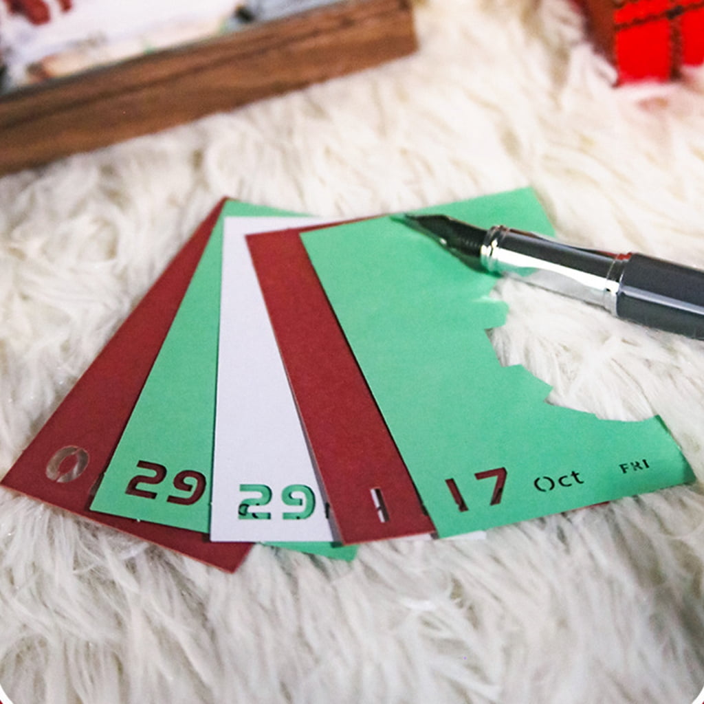PatungKu 2026 Daily Calendar Paper Sculpture Snowman Calendar With Acrylic Base Tearable Note Paper Pad For Holiday Decoration