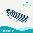 thumbnail image 4 of Ostrich Ladies Comfort Beach Chair and On Your Back Chair, Stripped Blue, 4 of 12