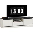 thumbnail image 1 of HOMCOM Modern TV Stand for 55-60 Inch TV, TV Console with Storage, White, 1 of 10