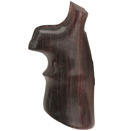 - Hogue S&W N Frame Round Butt Grips Rosewood Convert w/Top Finger Grooves