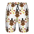 thumbnail image 3 of Pofeuu Colorful maple leaf owl Prin Men's Swim Trunks Quick Dry Bathing Suit Swimming Board Shorts Mesh Lining Beach Swimwear-Small, 3 of 6