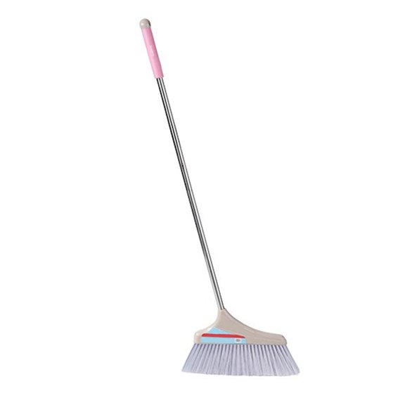 Augglory Brooms, Kitchen Broom Premium Grey Tampico Bristles, Heavy Duty Household Broom