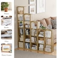 thumbnail image 2 of Anhdah 5 Cube Storage Organizer Bookshelf, Brown Wooden Bookcase Storage Shelf, Sturdy 5-Cube Organizer for Living Room, Bedroom, Home Office, Easy Assembly, 2 of 7