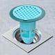 thumbnail image 1 of Tapón de desagüe de baño de silicona verde con cubierta desmontable de desodorante para filtro de ducha de suelo, 1 of 5