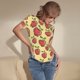 thumbnail image 3 of Balery Apple Body de cuello redondo de manga corta para mujer Tops de manga corta Tops básicos-Large, 3 of 7
