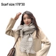 thumbnail image 2 of Scarfs for Women Winter Scarf for Women Cold Weather Scarves & Wraps Womens Scarf - Milk white, 2 of 5