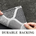 thumbnail image 6 of Black and White Geometric Quatrefoil Pattern Door Rugs,Washable Non Slip Door Mats Indoor,Decorative Door Mats,Entry Mat Indoor for Entrance,Bedroom,Kitchen,Bathroom,17"x30", 6 of 6
