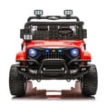 thumbnail image 6 of 24V Two-seater Kids Ride On Electric Truck Car W/Parents Control,2wd,Four-wheel Suspension, 8.66in Ground Clearance, LED & Searchlights, Bluetooth, Music, Provide 3.11-4.97MPH Speed For Kids Aged 2-6, 6 of 27