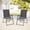 Black Table-Gray Chairs, variant on VOXBIN 5 Pieces Patio Dining Set – 40.6" Round Outdoor Table with 4 Stackable Chairs, Black Table and Black Chairs