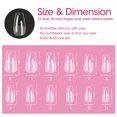 thumbnail image 6 of Gellen Medium Coffin Fake Nail Tips for Press on Nails, 504Pcs Soft Gel Tips for Nail Extensions Full Cover Pre-shaped 12 Sizes Clear False Nails for Nail Art, 6 of 8