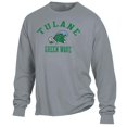 thumbnail image 2 of Men's ComfortWash Gray Tulane Green Wave Garment Dyed Long Sleeve T-Shirt, 2 of 3