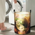 thumbnail image 5 of Lsque Yin Yang 1 Pattern Laundry Hamper Basket, Tall Woven Rope Hamper Basket for Clothes, Lightweight Storage Basket, Collapsible Waterproof-Medium, 5 of 6