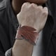 thumbnail image 4 of de material cuero de imitación para hombres s de ancho retro Botón a Punk Brazalete Joyería (Dejar) Macarena Pulsera de pulsera, 4 of 8