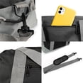 thumbnail image 3 of DALIX 14" Small Duffel Bag with Shoulder Strap, Black/Gray, 3 of 6