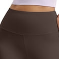 thumbnail image 4 of ClodeEU Women's High Waist Stretchy Workout Leggings with Pockets,Casual Yoga Pants Coffee,Women's Plus XXXL, 4 of 4