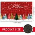 thumbnail image 2 of Merry Christmas Welcome Door Mat Welcome Floor Front Door Mats Rug Christmas Tree Decor Non Slip Doormat Home Kitchen Bathroom Indoor Outdoor Decorations 18 X 30 in, 2 of 6