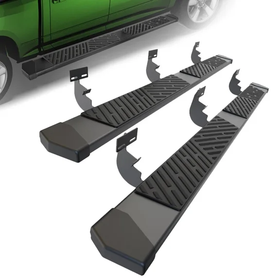 6" Running Boards for 2009-2018 Dodge Ram 1500,2010-2024 Ram 2500 3500 Crew Cab, Aluminum Side Steps Nerf Bars