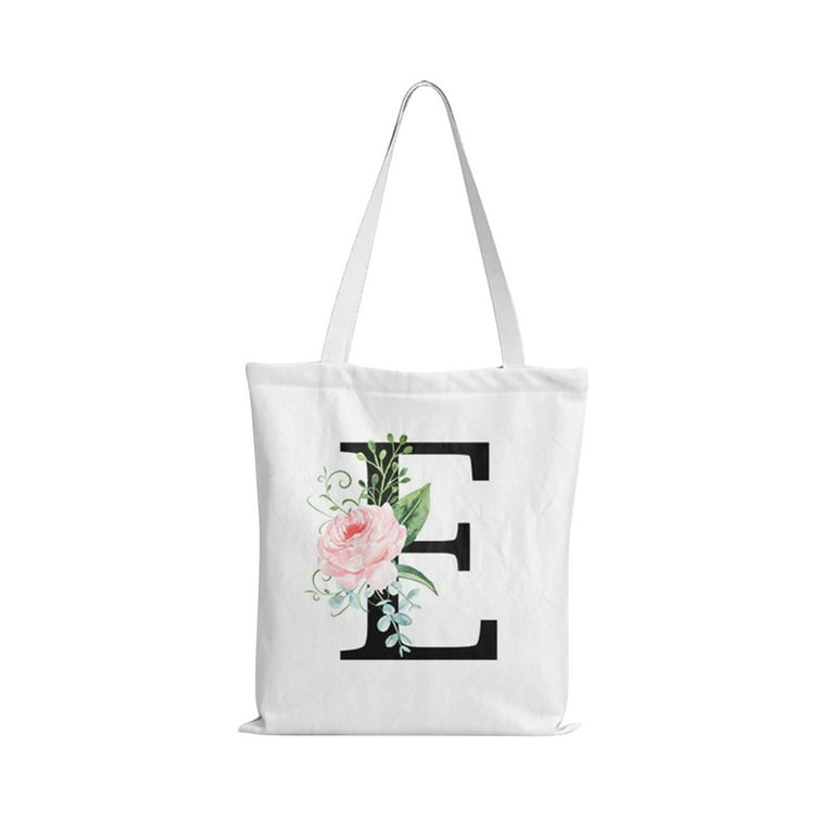 Personalized Initial Canvas Tote Bag, Perfect Gift For Weddings